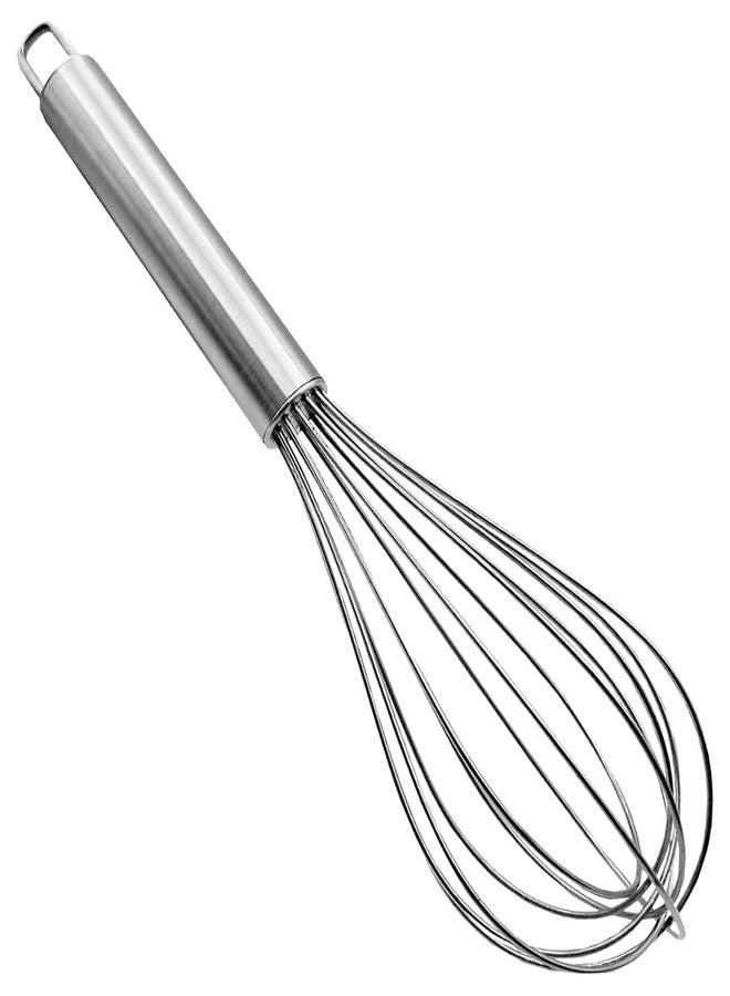 Add2Cart Stainless Steel Balloon Whisk, 25 cm Length, Silver Kitchen Utensil - Image 1